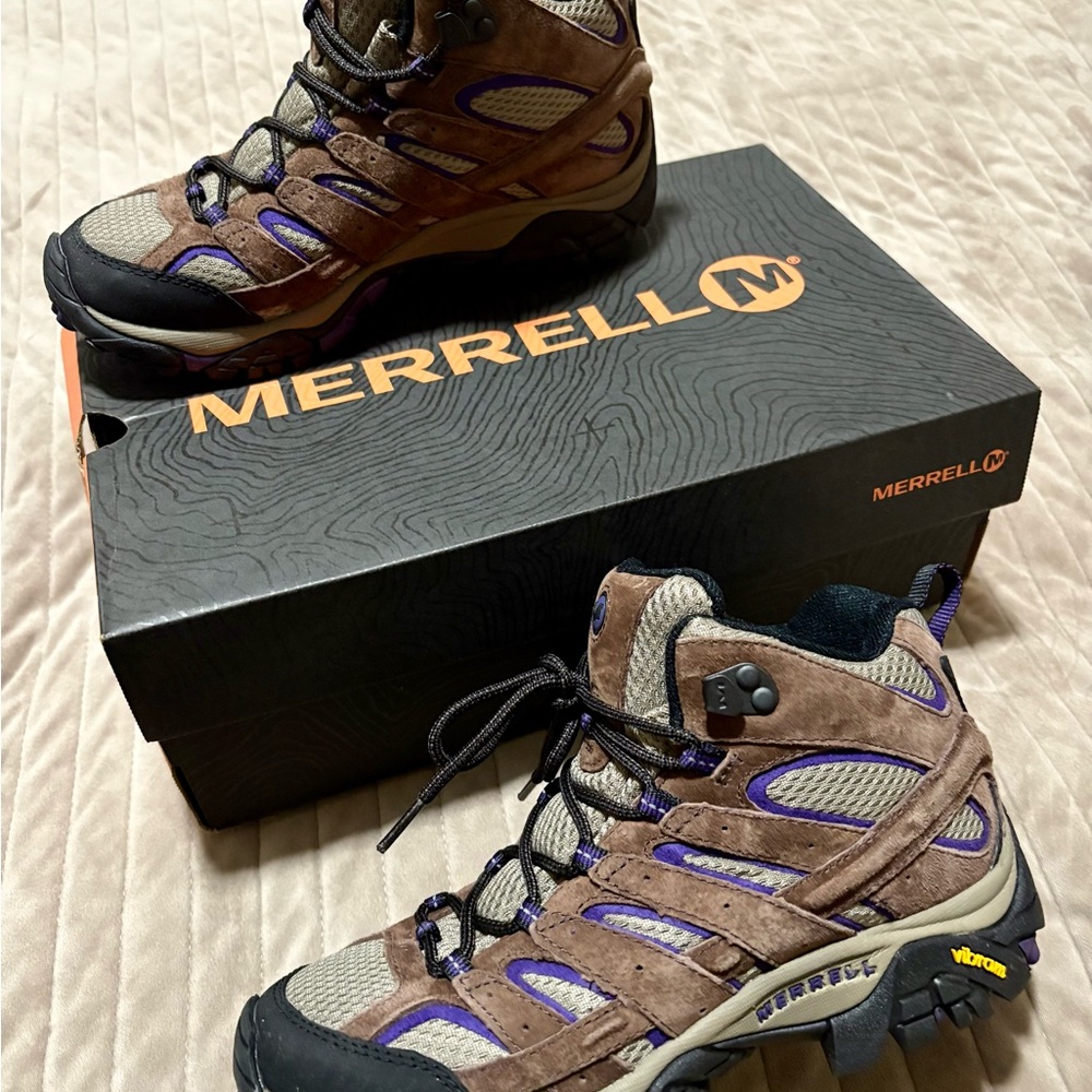 Merrell Men's Brown and Purple Athletic Shoes OR BEST OFFER